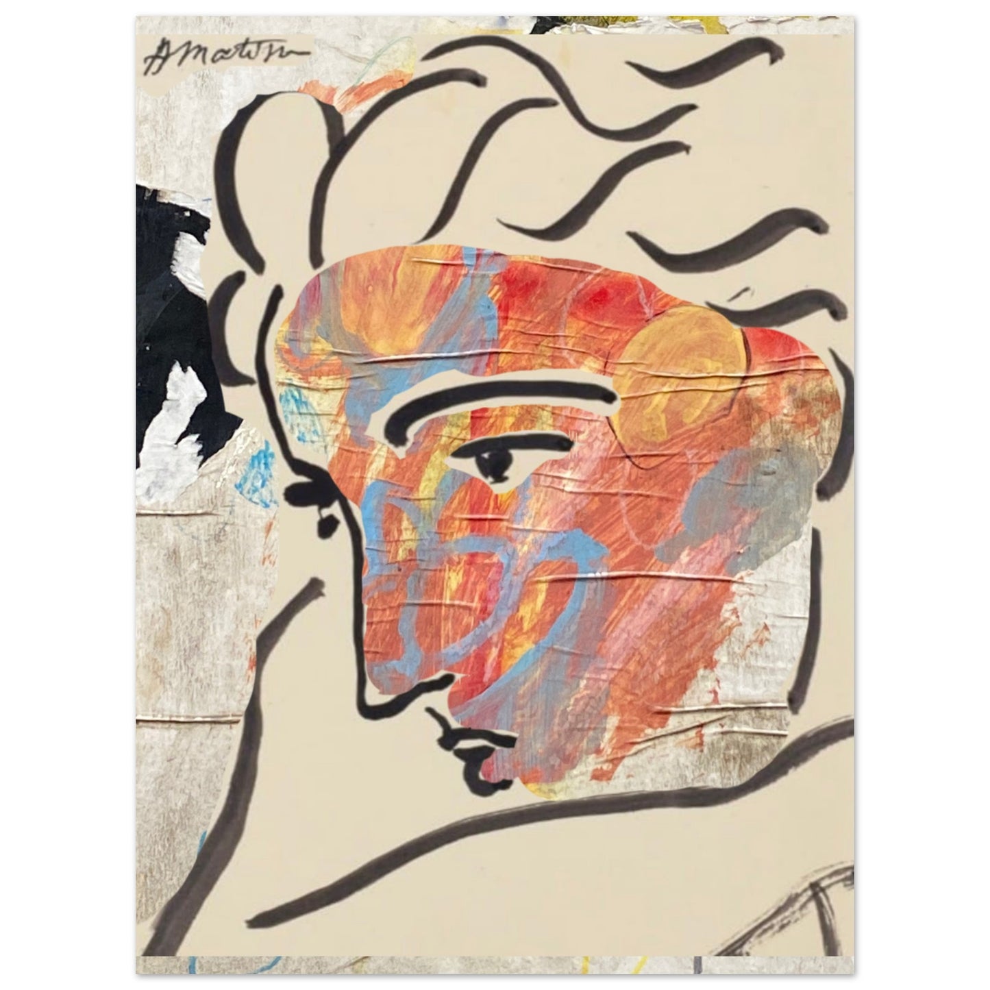 [Dolce) + (amara ] Matisse's Muse Artwork - Premium Matte Paper Poster