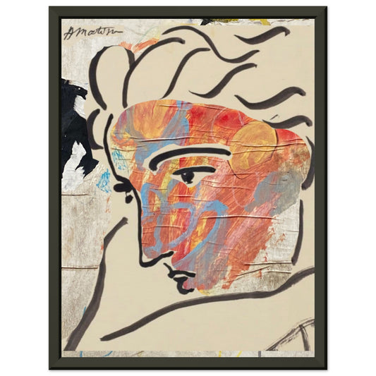 [Dolce) + (amara ] Avant-Garde Elegance - Matisse's Muse Framed Artwork